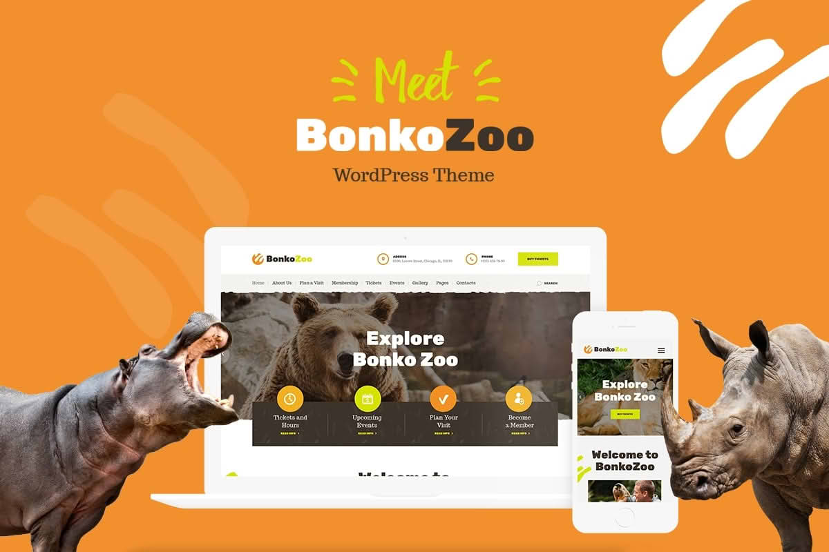 Download Bonko | Safari & Zoo WordPress Theme GPL WordPress Plugin
