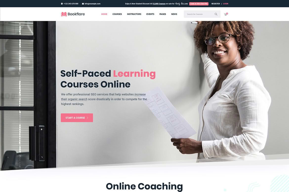Download Bookflare - A Modern Education & LMS WordPress Theme GPL WordPress Plugin