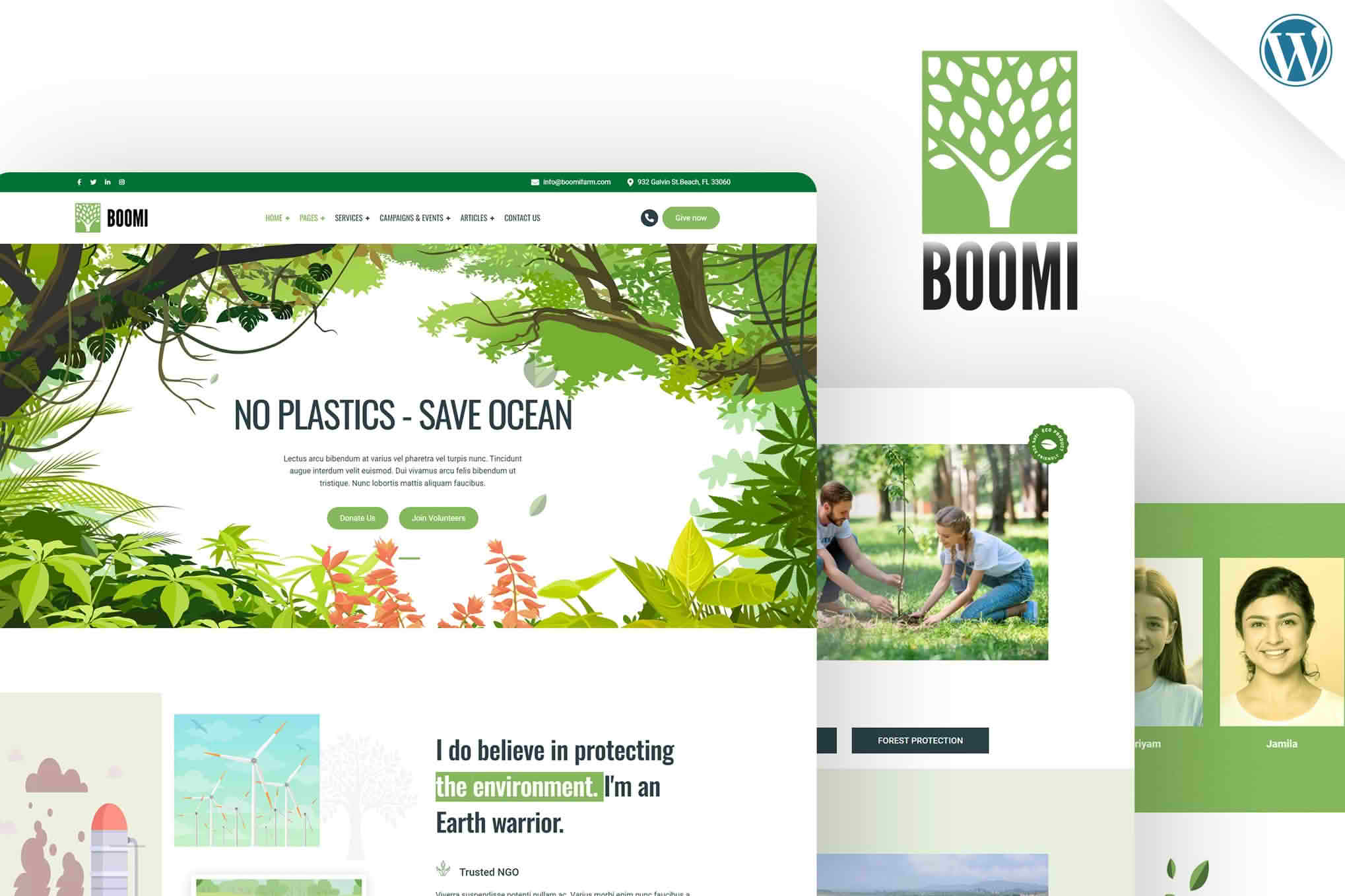 Download Boomi - Environment & Ecology WordPress Theme GPL WordPress Plugin
