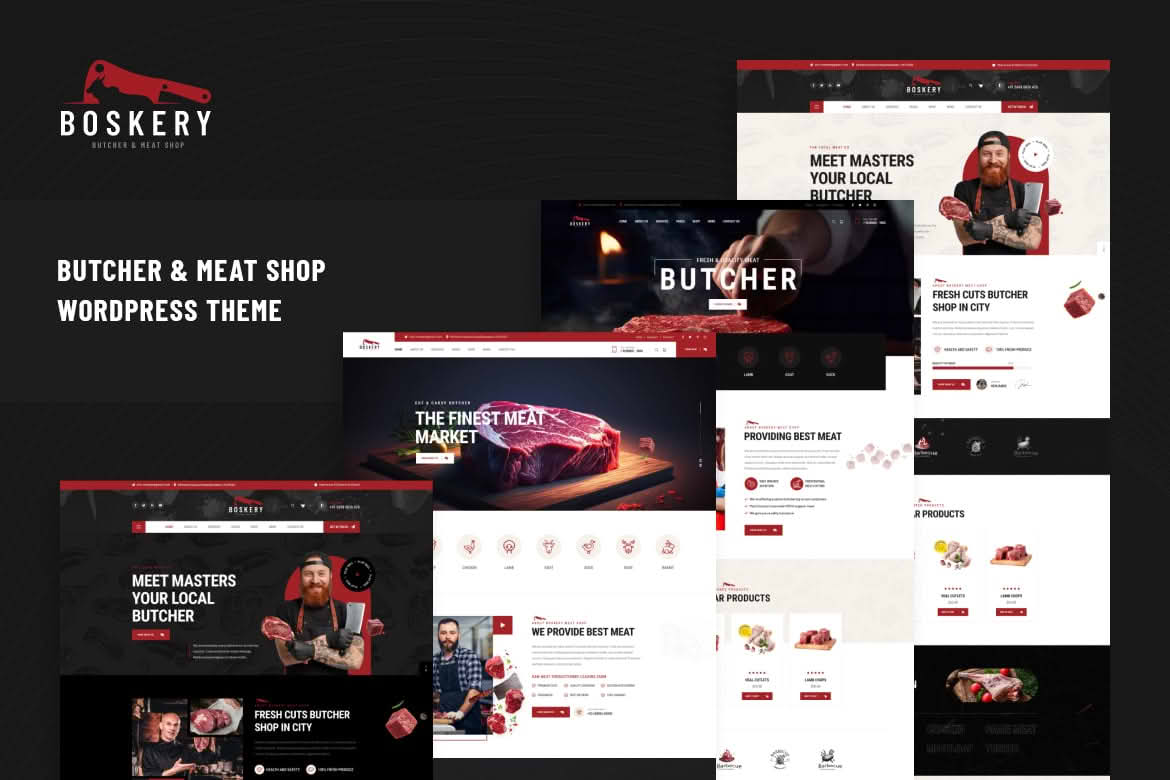 Download Boskery - Butcher & Meat Shop WordPress Theme GPL WordPress Plugin