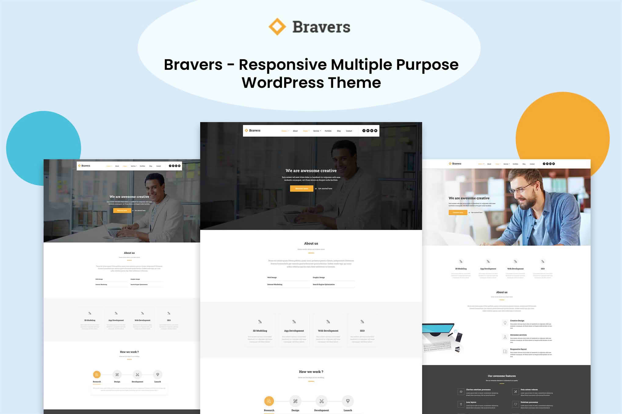 Download Bravers - Responsive Multiple Purpose WordPress Theme GPL WordPress Plugin