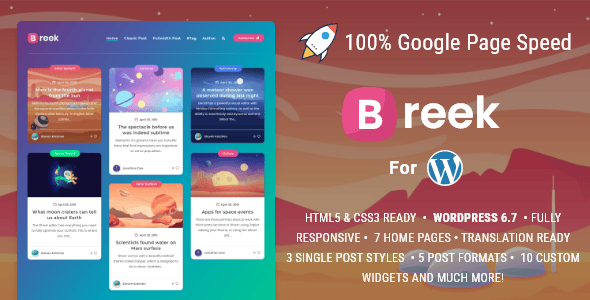 Download Breek - Minimal Masonry Theme for WordPress GPL WordPress Plugin