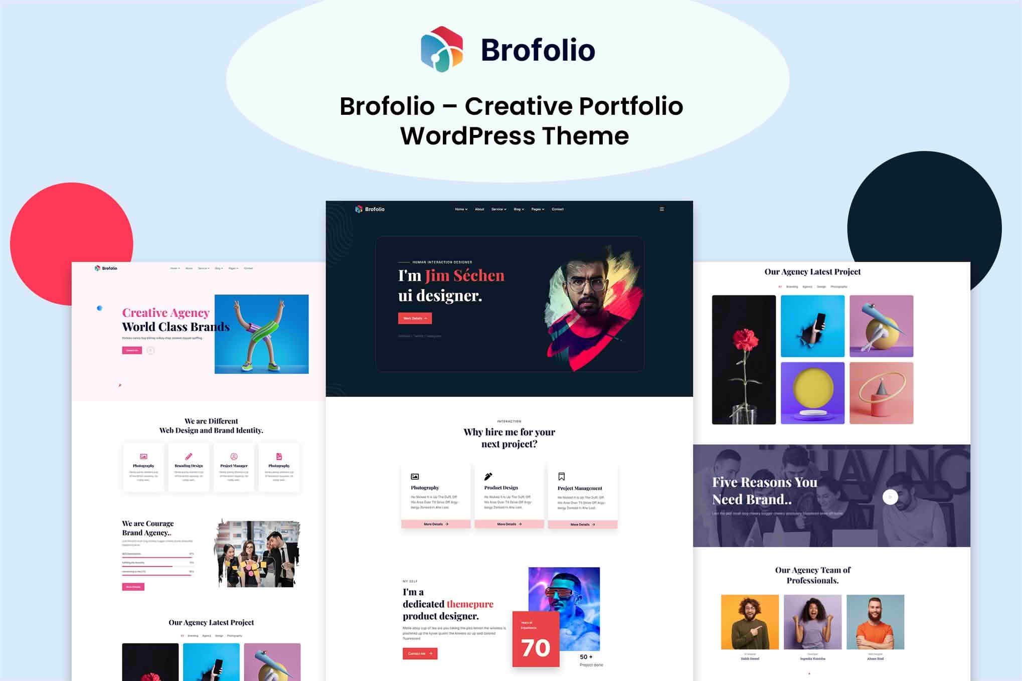 Download Brofolio – Creative Portfolio WordPress Theme GPL WordPress Plugin