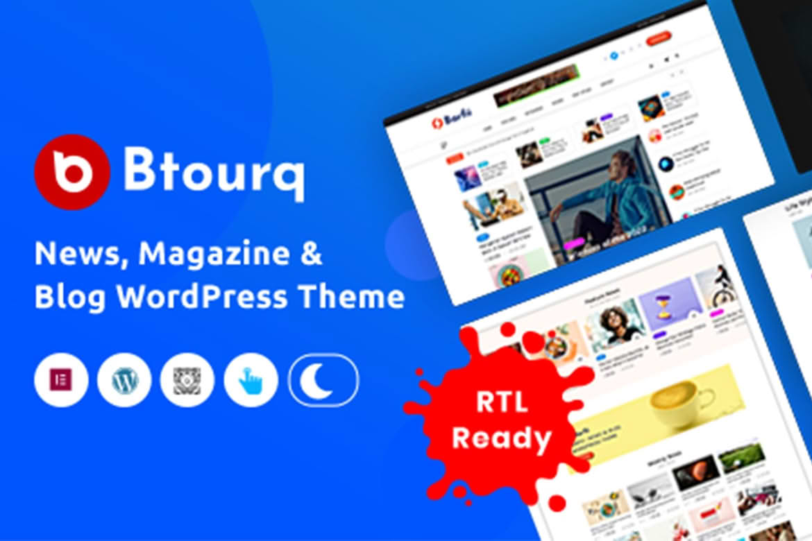 Download Btourq - WordPress News Magazine Theme GPL WordPress Plugin