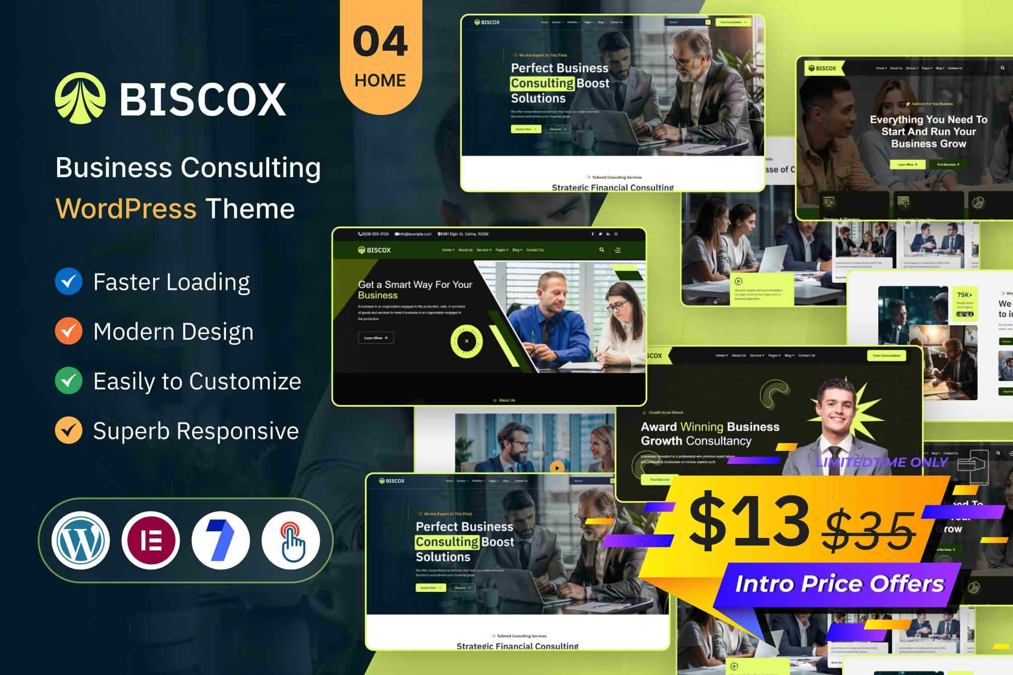 Download Business Consulting WordPress Theme Multipurpose – Biscox GPL WordPress Plugin