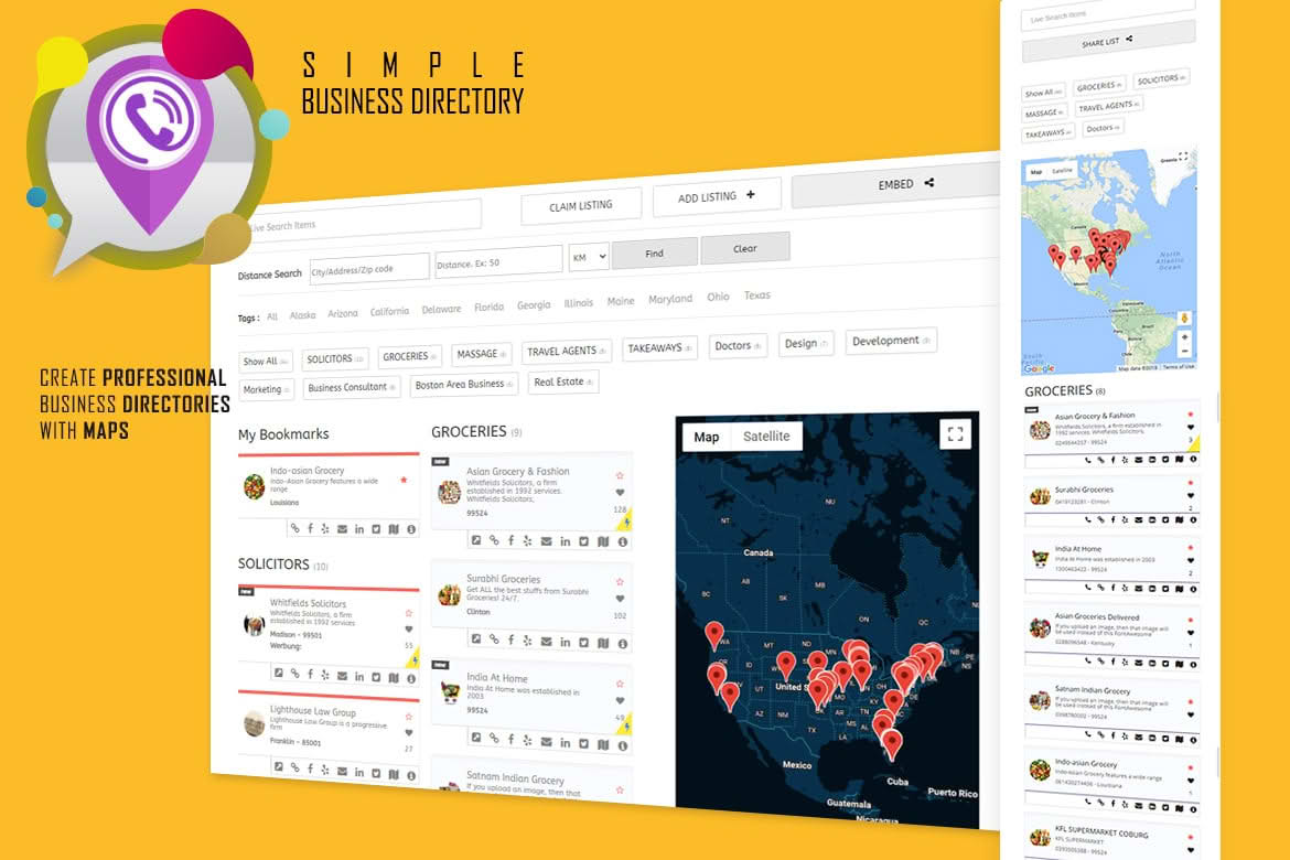 Download Business Directory with Maps