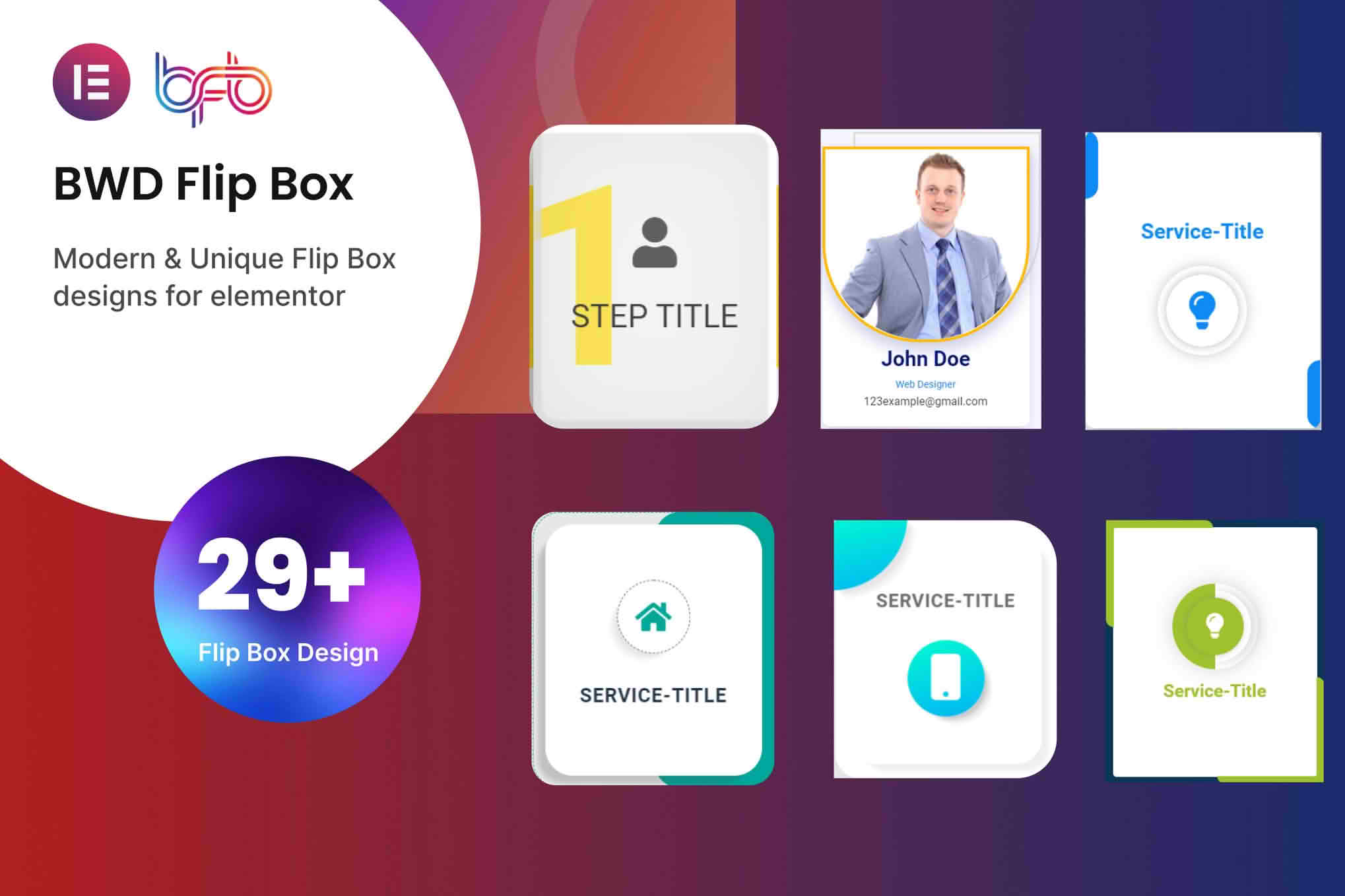 Download Flip Box addon for elementor