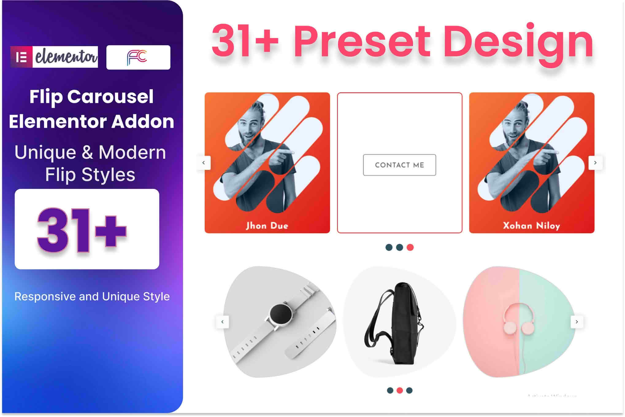 Download Flip Carousel Addon For Elementor