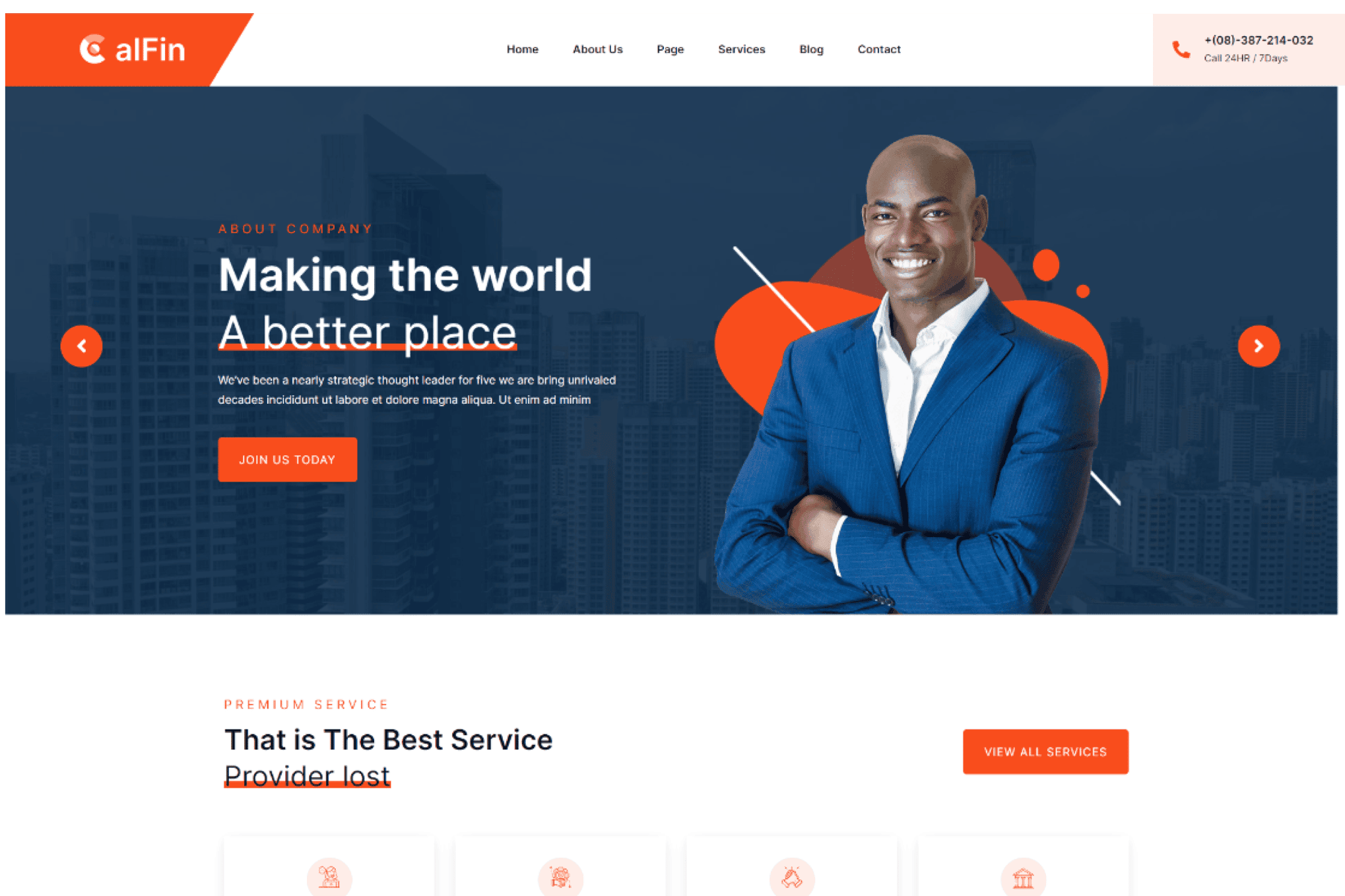 Download Calfin - Business Finance WordPress Theme GPL WordPress Plugin
