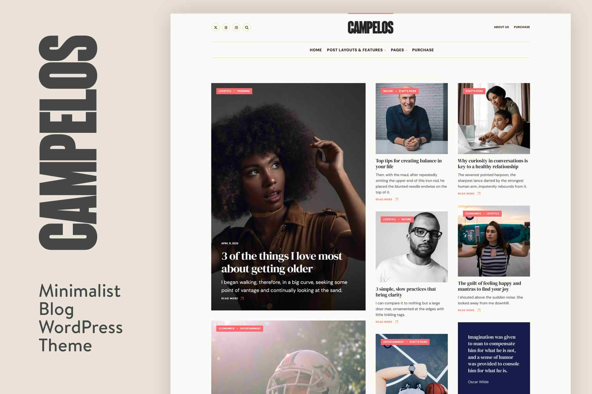 Campelos - A Beautifully Crafted Blog Theme