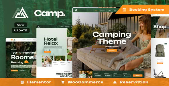 Download Camping Village WordPress Theme GPL WordPress Plugin