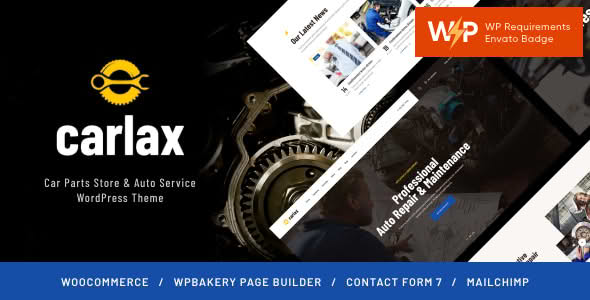 Download Carlax | Car Parts Store & Auto Service WordPress Theme GPL WordPress Plugin