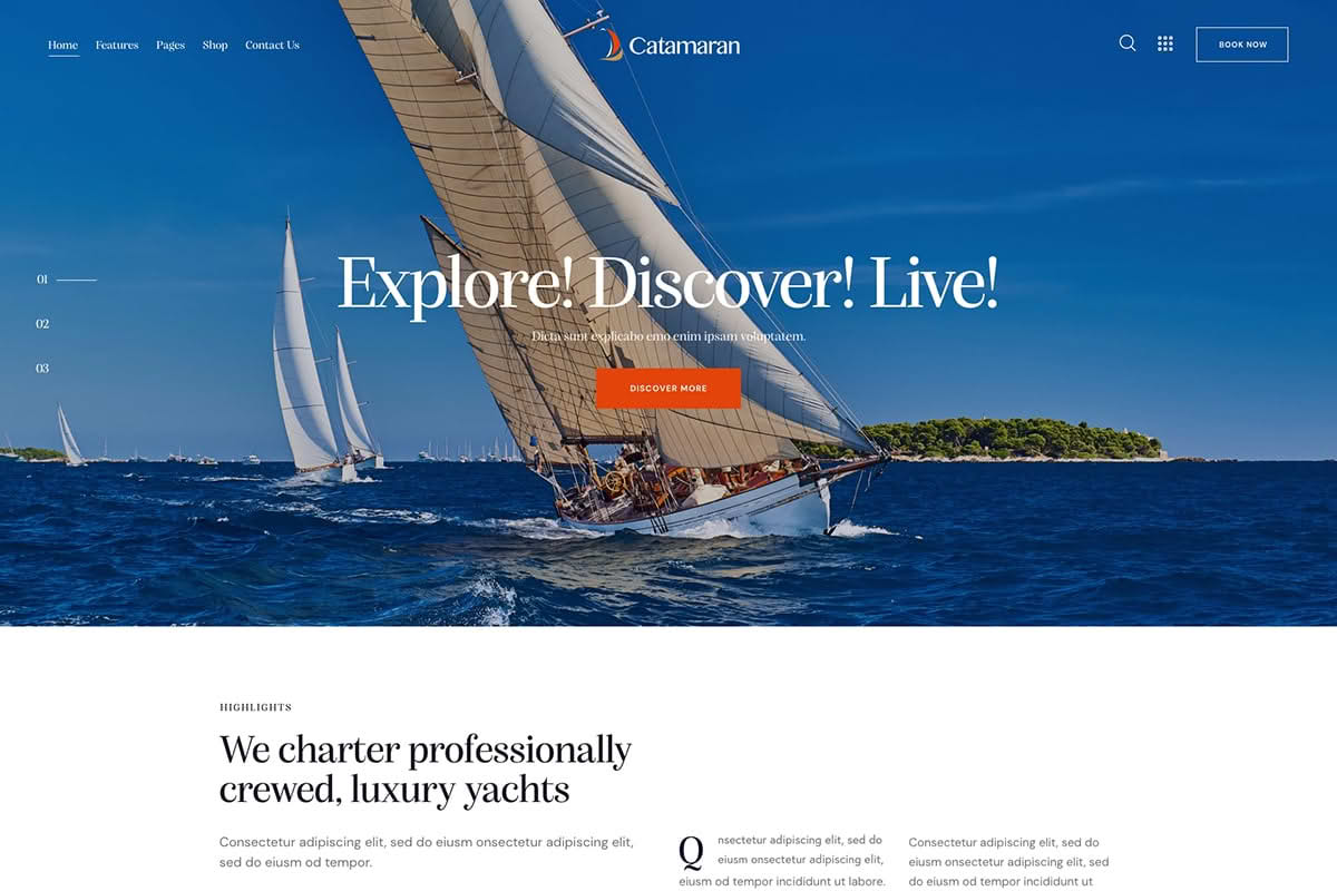 Download Catamaran - Yacht & Boat Rental Theme GPL WordPress Plugin