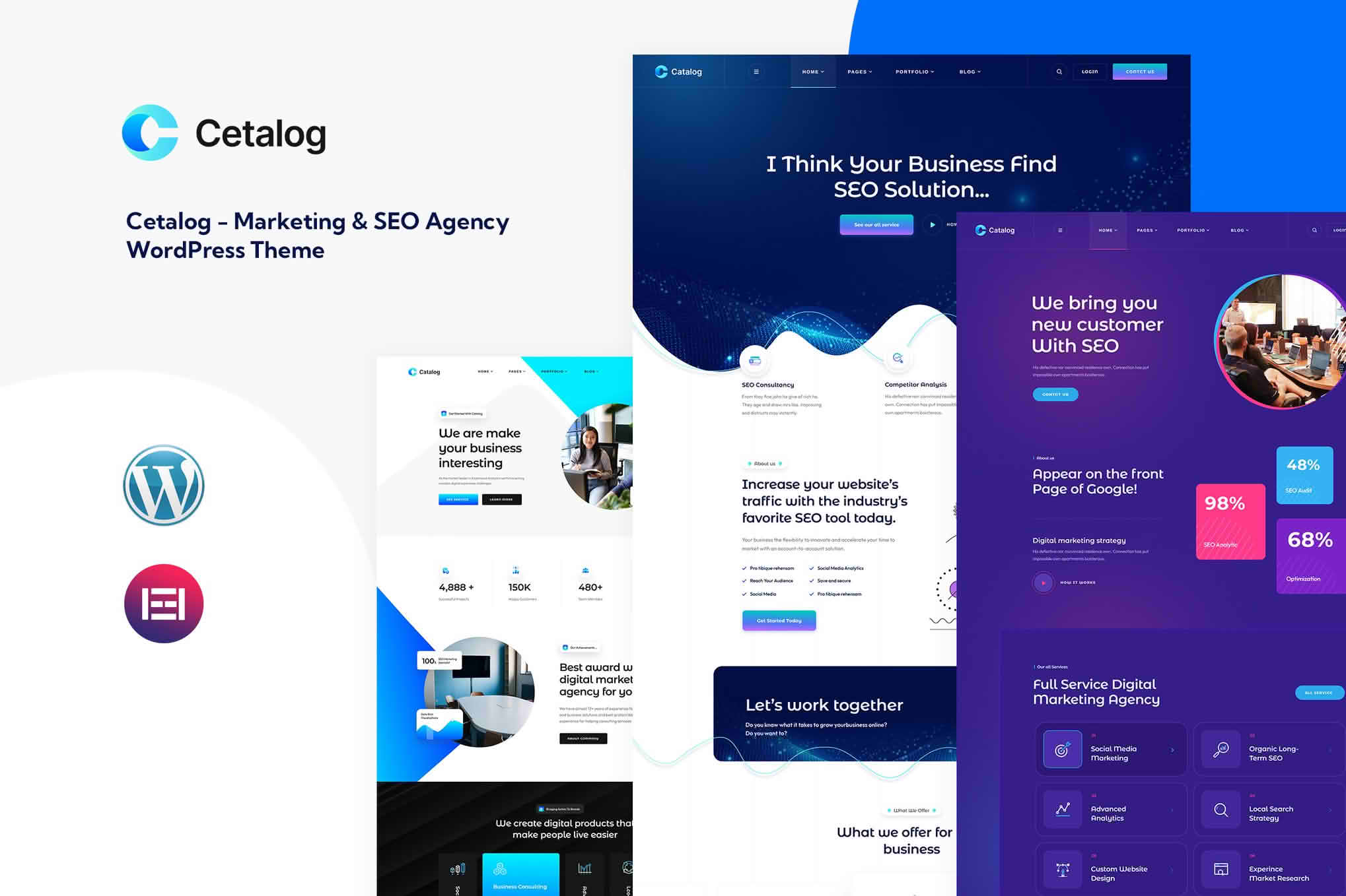 Download Cetalog - Marketing & SEO Agency WordPress Theme + RTL GPL WordPress Plugin