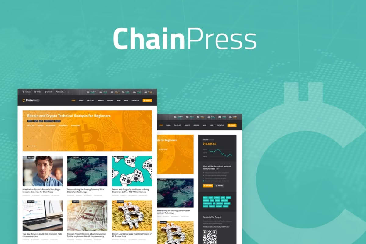 Download ChainPress | Financial & Business Blog WordPress Theme GPL WordPress Plugin