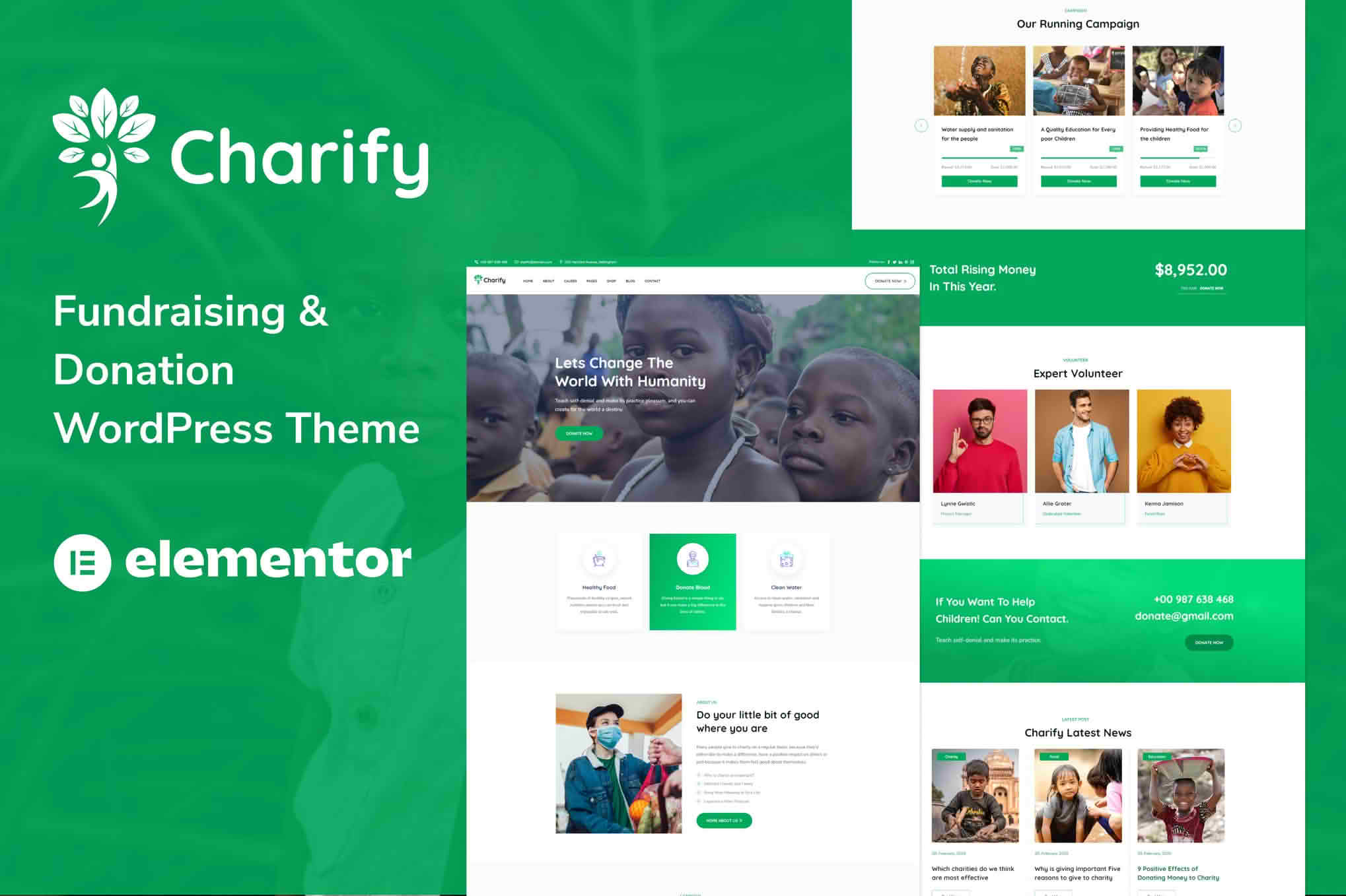 Download Charify - Fundraising & Donation WordPress Theme GPL WordPress Plugin