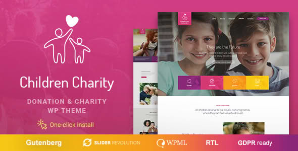 Download Children Charity - Nonprofit & NGO WordPress Theme GPL WordPress Plugin