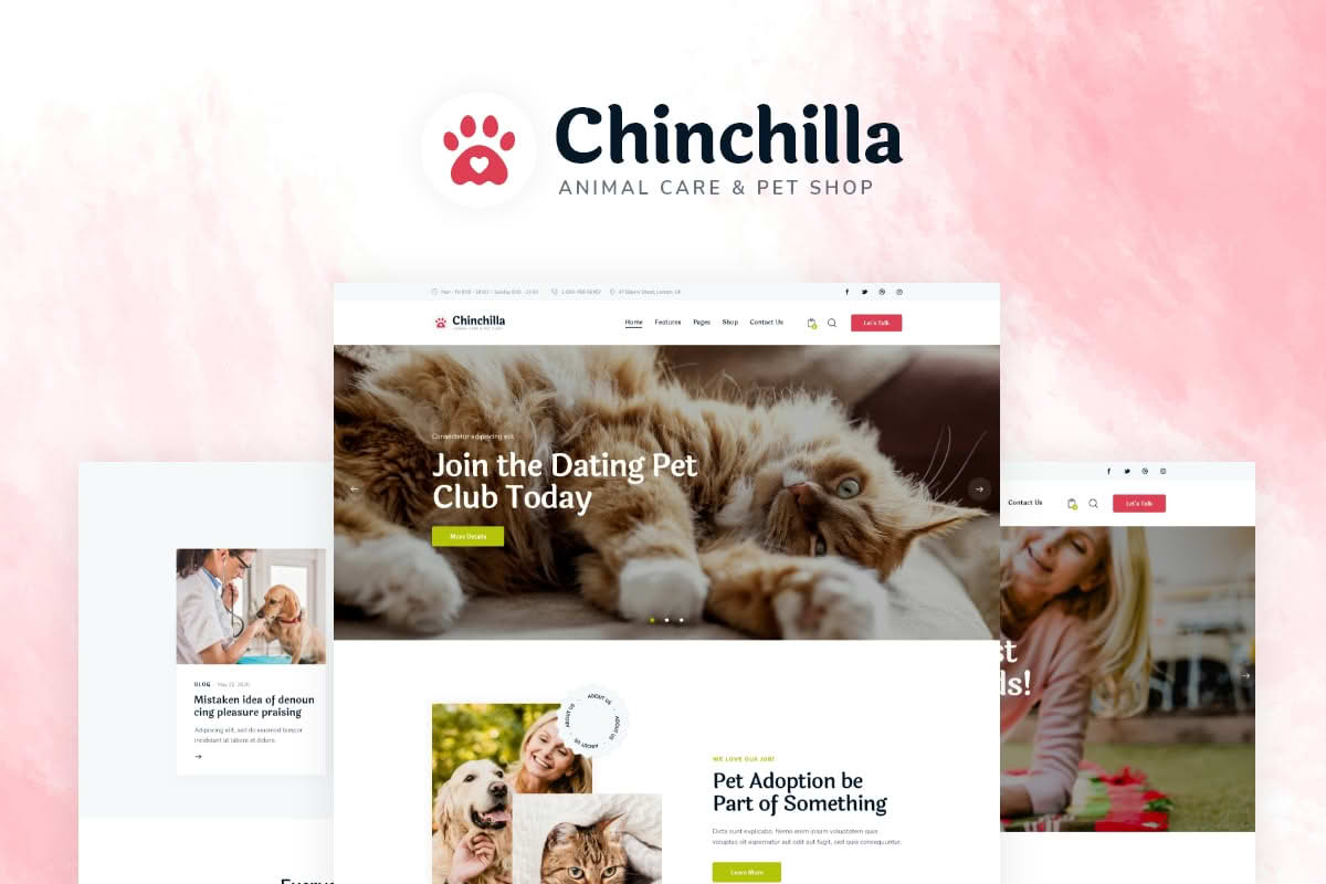 Download Chinchilla - Pet WordPress Theme GPL WordPress Plugin