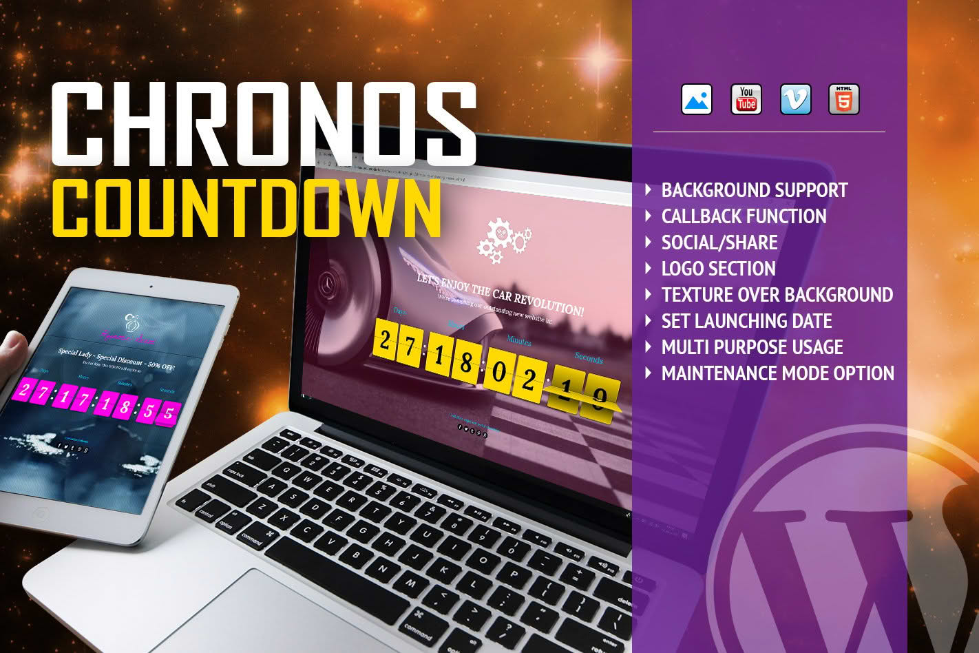 Download Chronos CountDown - Flip Timer With Background