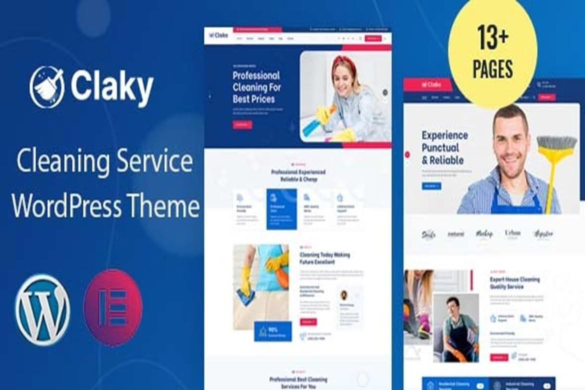 Download Claky - Cleaning Services WordPress Theme GPL WordPress Plugin