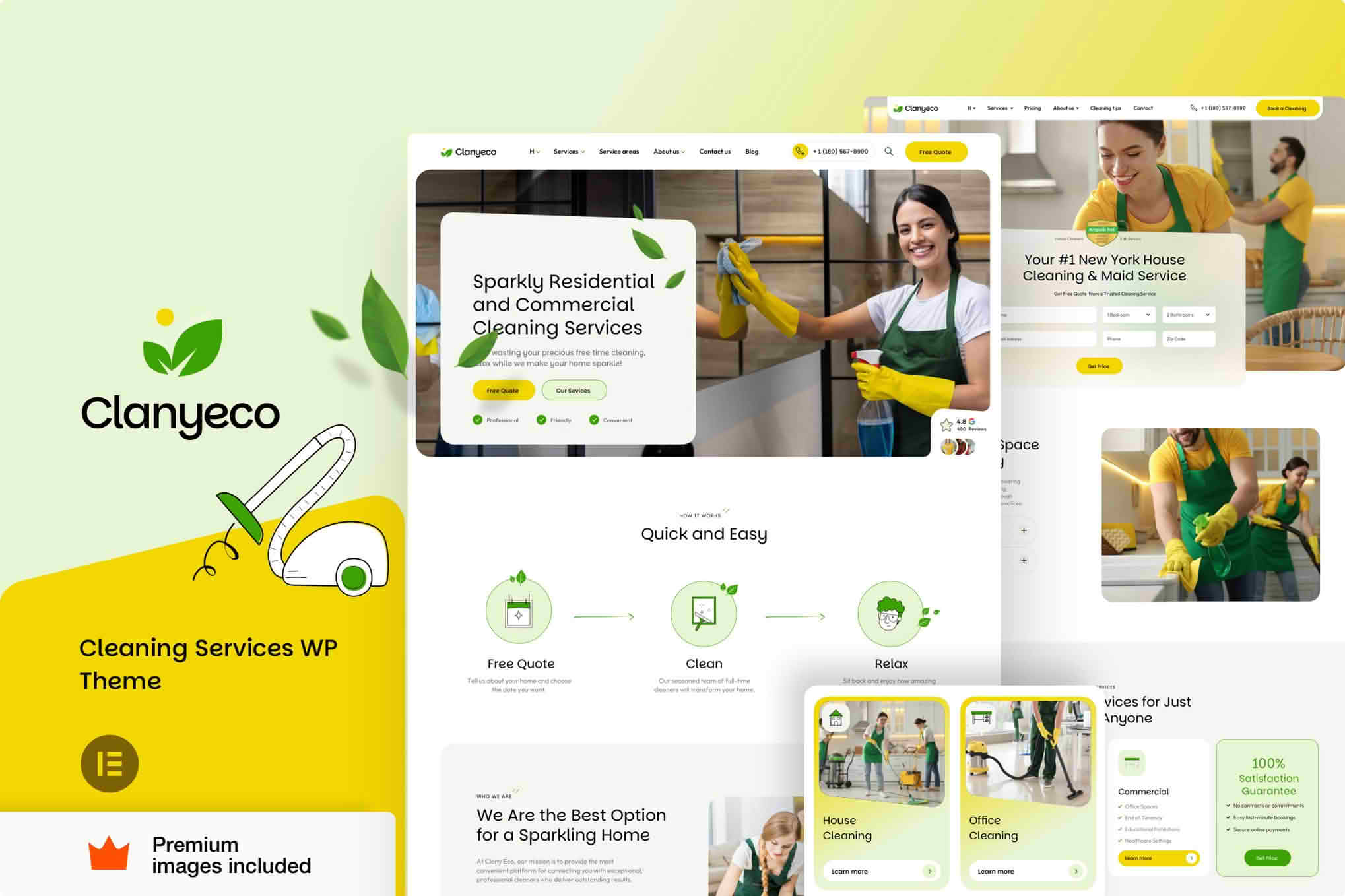 Download ClanyEco– Cleaning Services WordPress Theme GPL WordPress Plugin