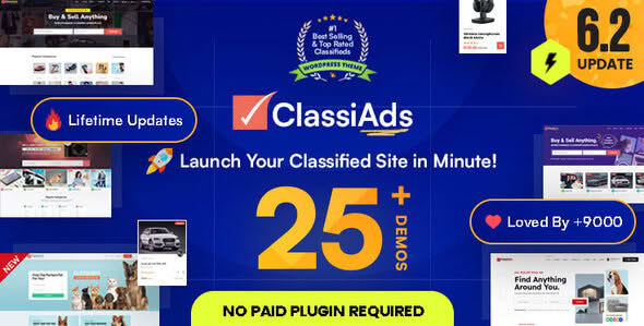 Download Classiads - Classified Ads WordPress Theme GPL WordPress Plugin