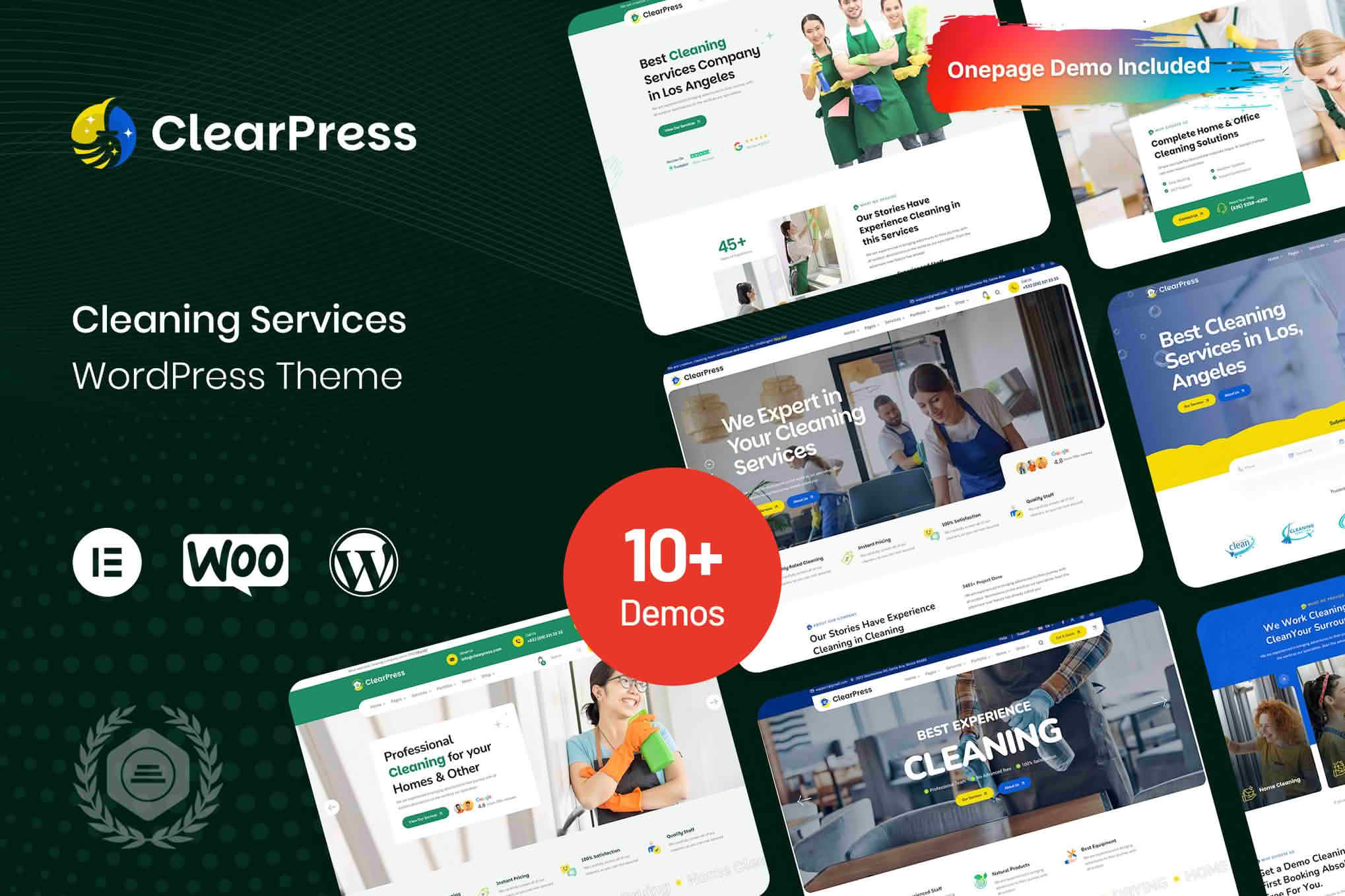 ClearPress - Cleaning Services WordPress Theme