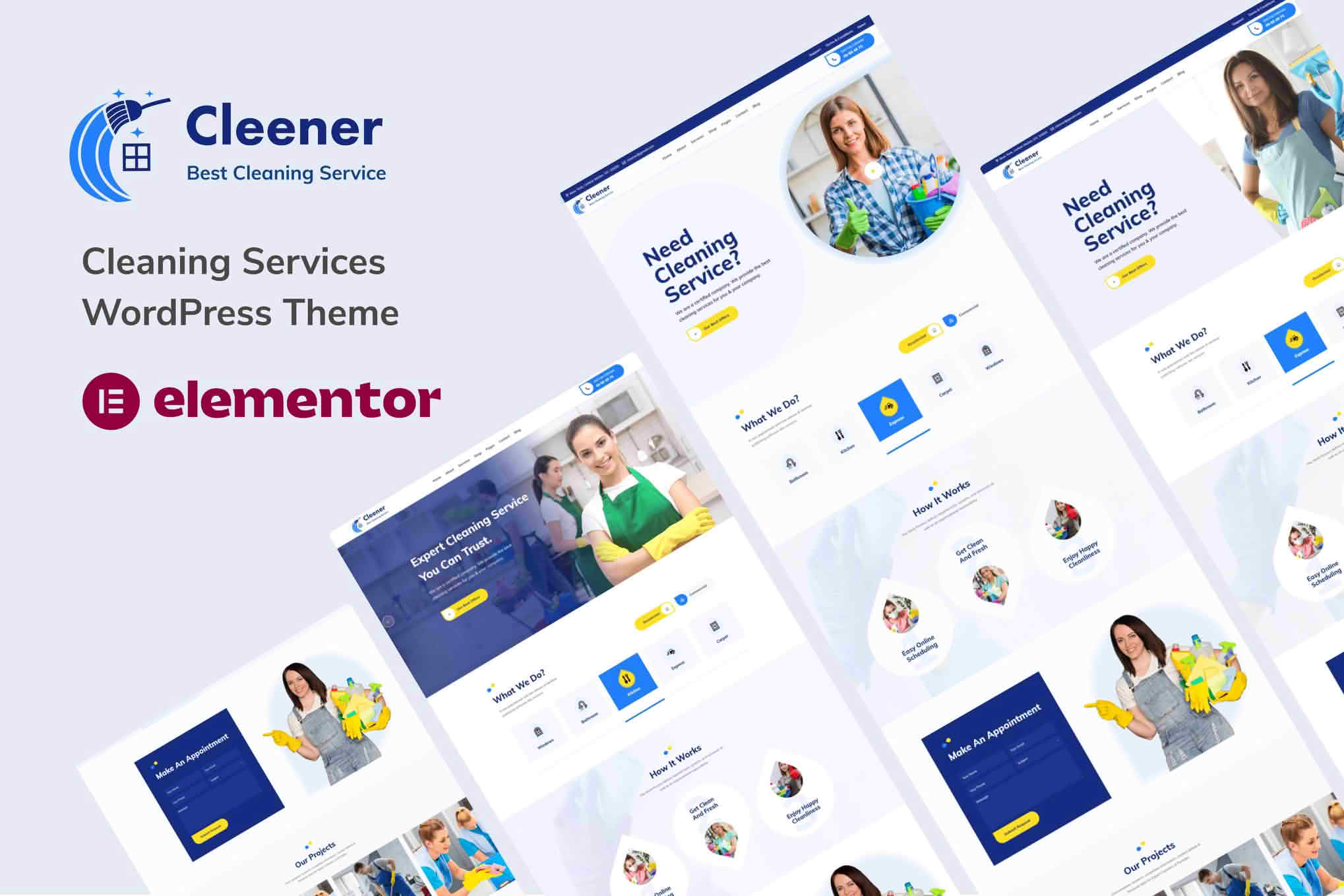 Download Cleener - Cleaning Services WordPress Theme GPL WordPress Plugin