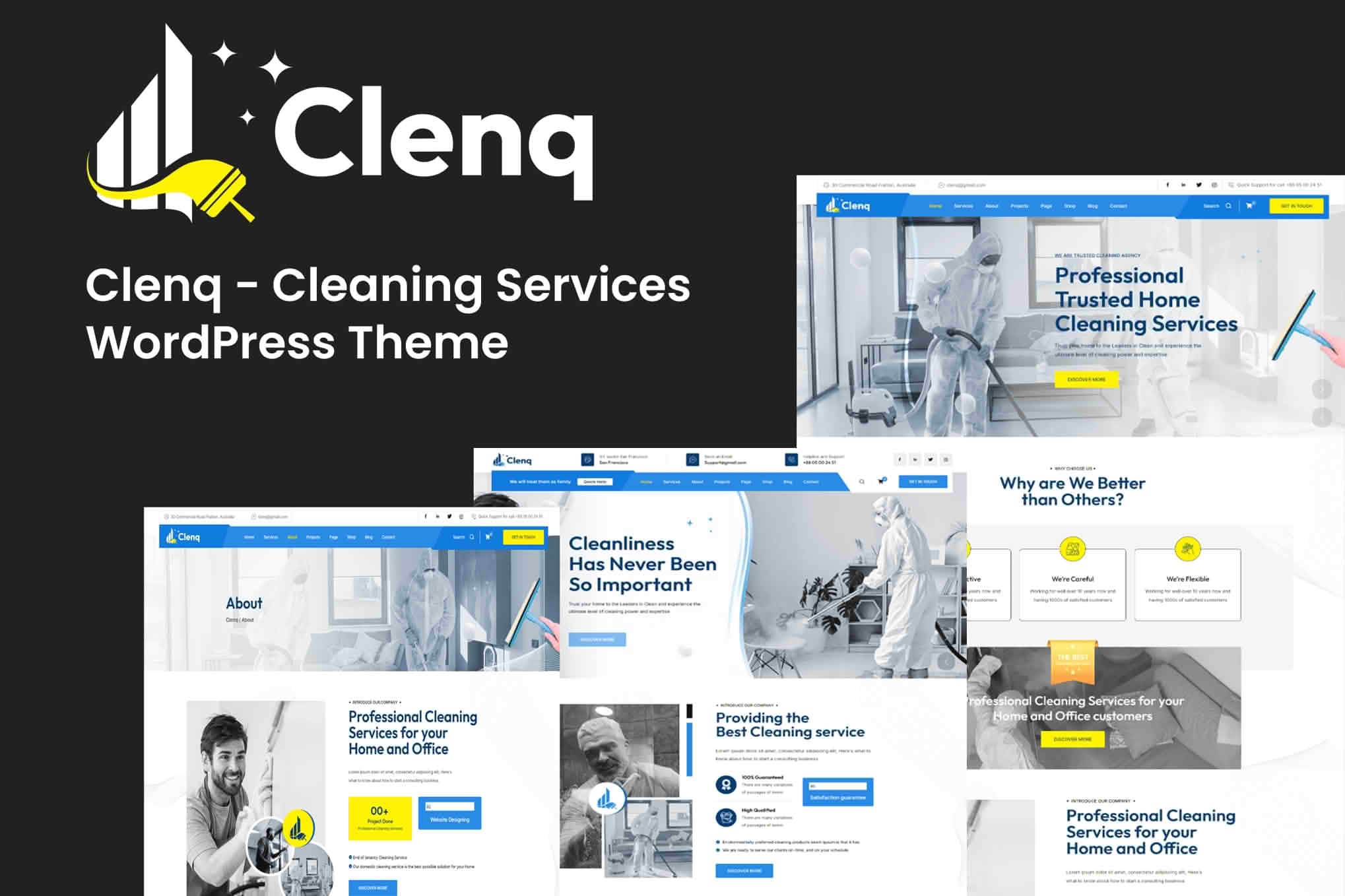 Clenq - Cleaning Services WordPress Theme