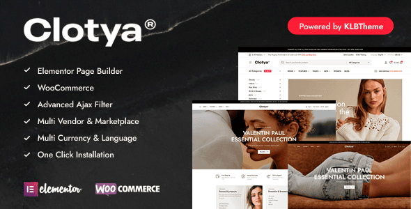 Download Clotya - Fashion Store eCommerce Theme GPL WordPress Plugin