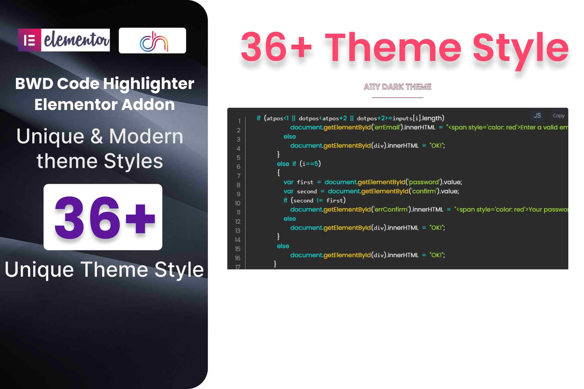 Download Code Highlighter Addon for Elementor