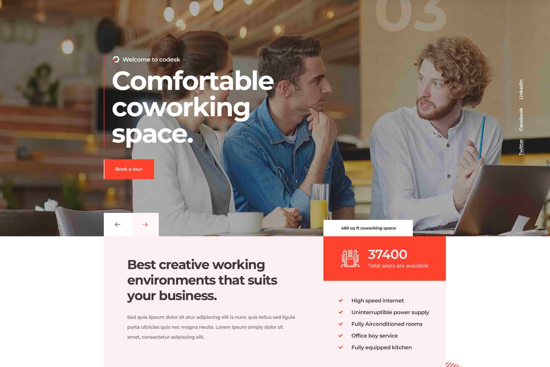 Download Codesk - Creative Office Space WordPress Theme GPL WordPress Plugin