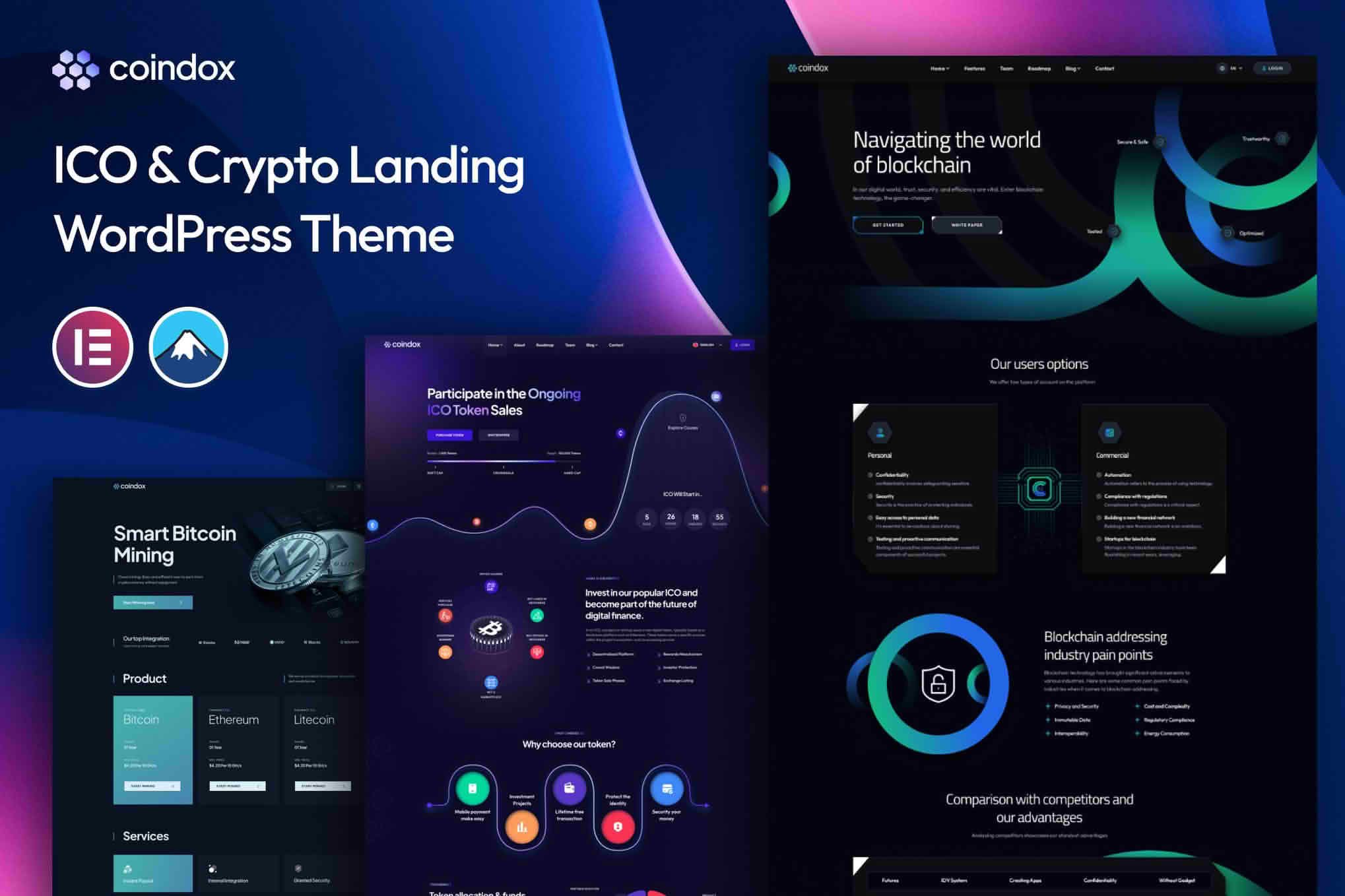 Download Coindox - ICO & Crypto Landing WordPress Theme GPL WordPress Plugin