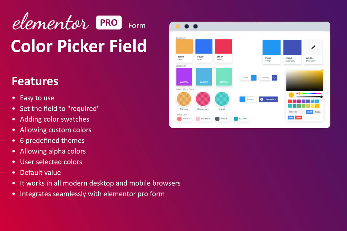 Download Color Field for Elementor Form