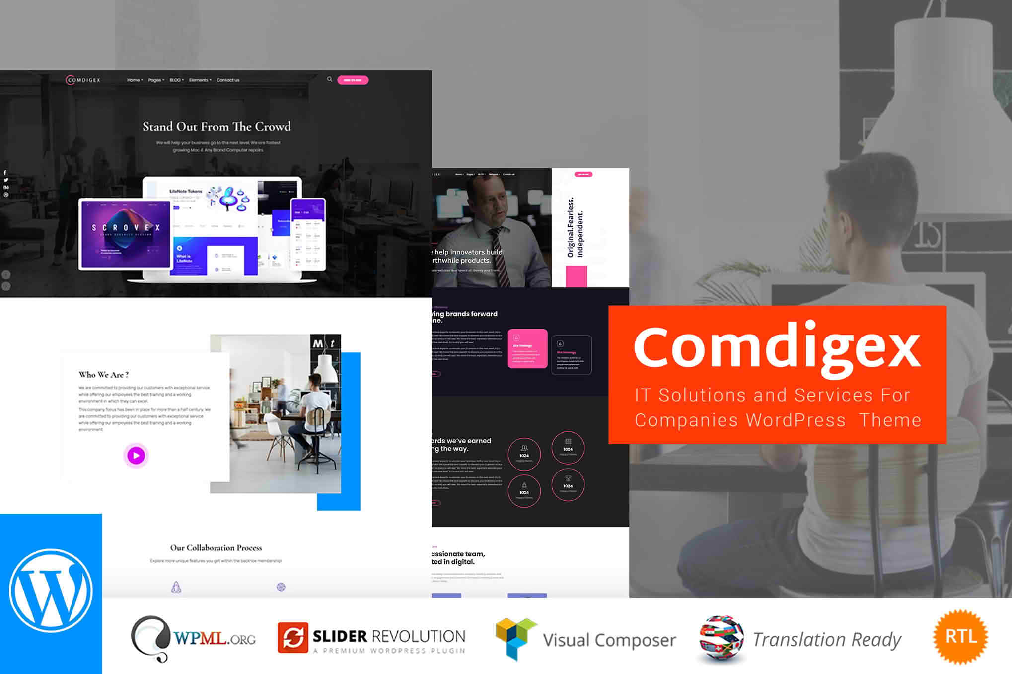 Download Comdigex - IT Solutions and Services Company WP Theme GPL WordPress Plugin