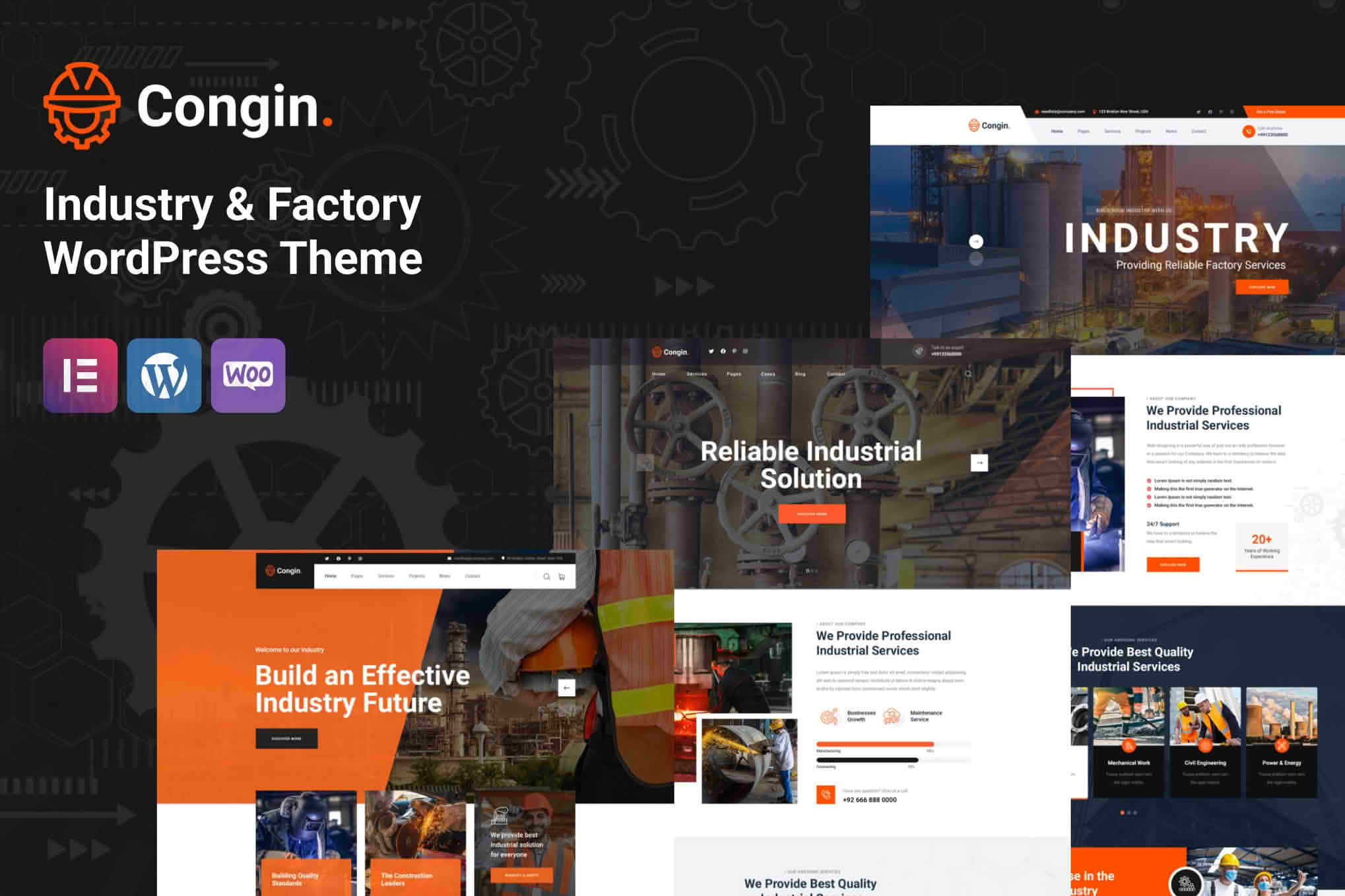 Download Congin - Industry & Factory WordPress Theme GPL WordPress Plugin