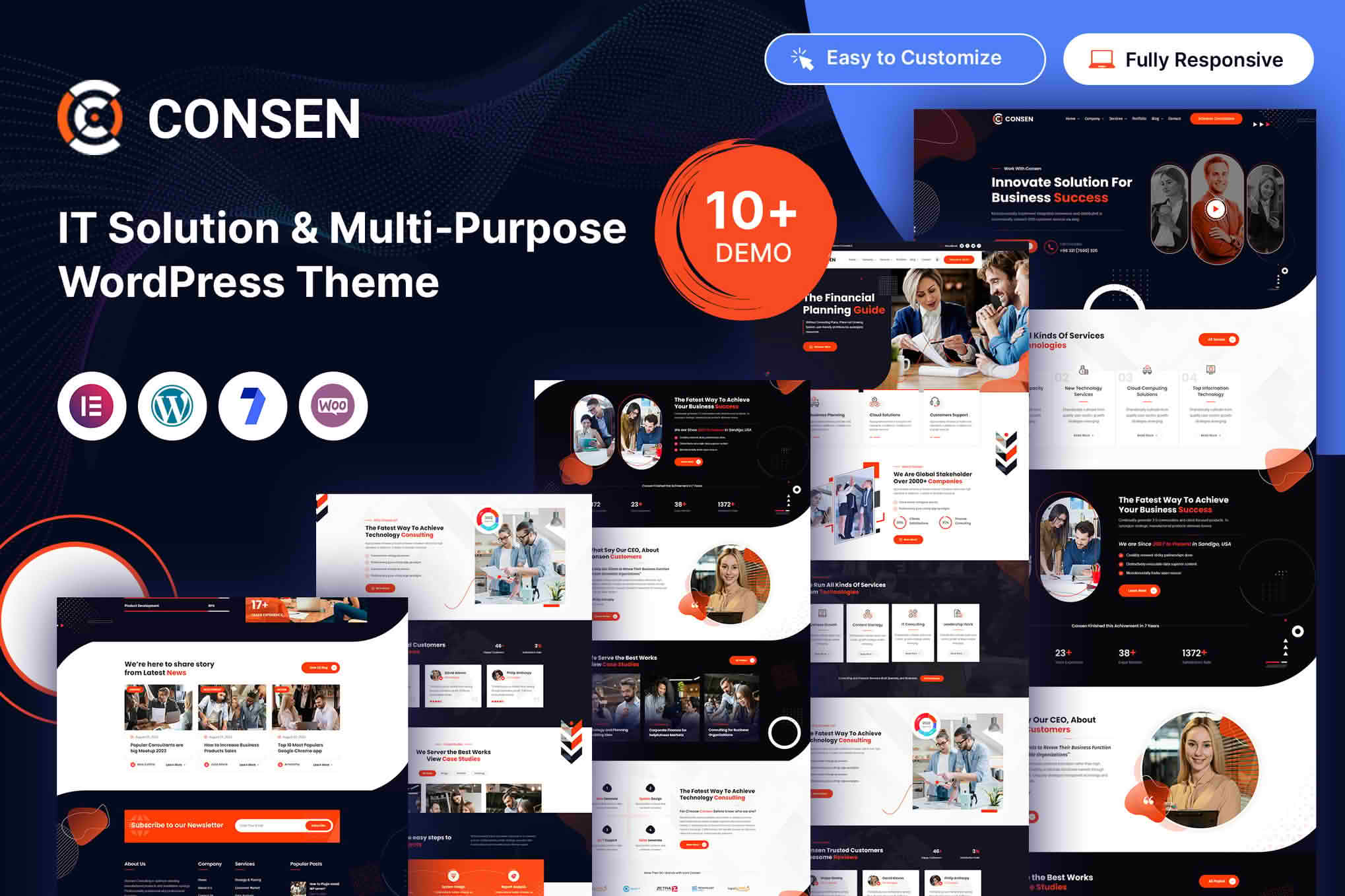 Download Consen - Business Consulting & IT Company WordPress Theme GPL WordPress Plugin