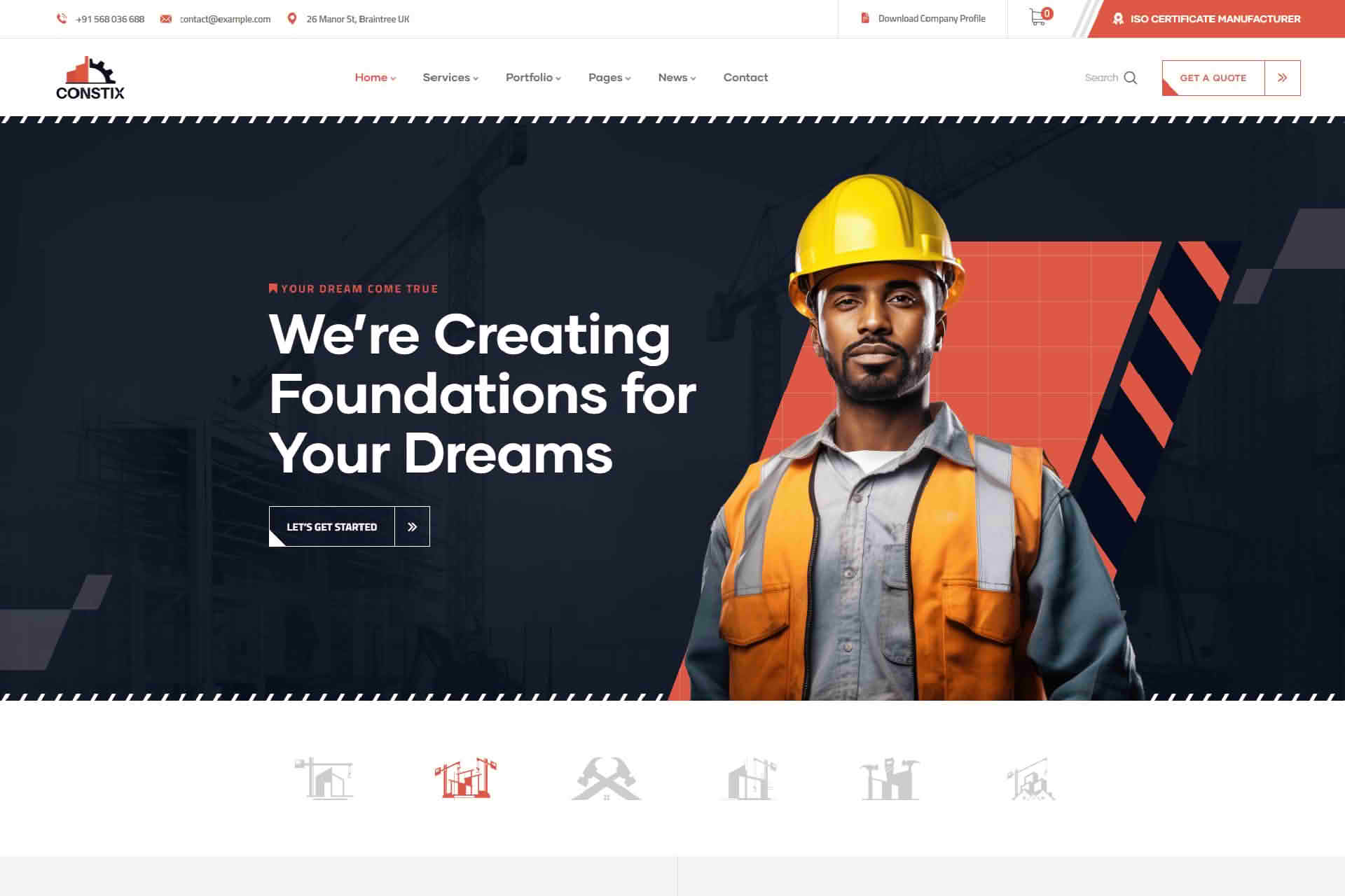 Download Constix - Construction Factory & Industrial WordPress Theme GPL WordPress Plugin
