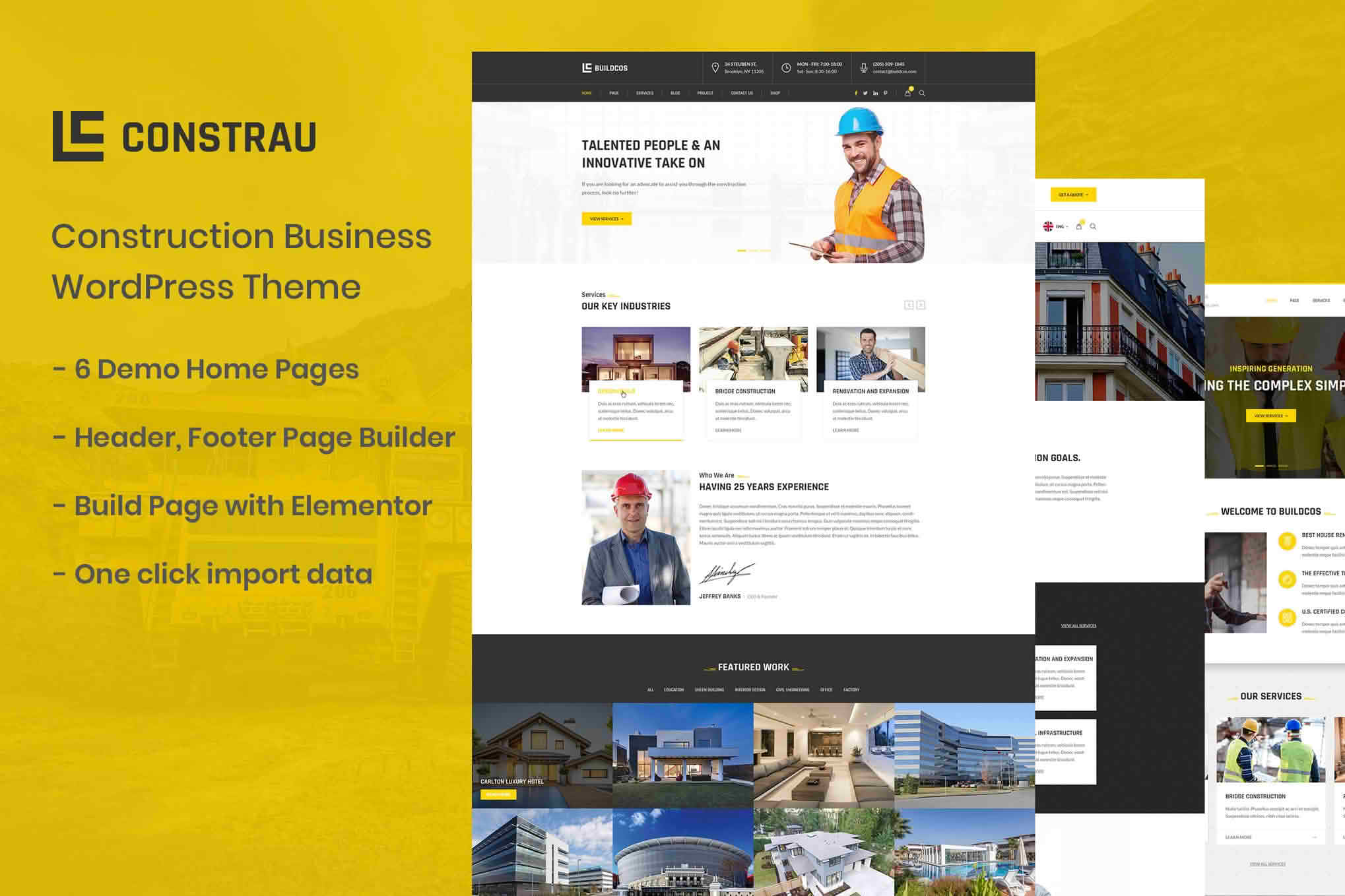 Download Constrau - Construction Business WordPress Theme GPL WordPress Plugin