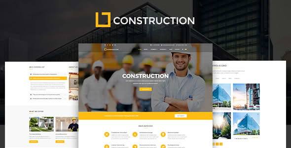 Download Construction - Business & Building Company Theme GPL WordPress Plugin
