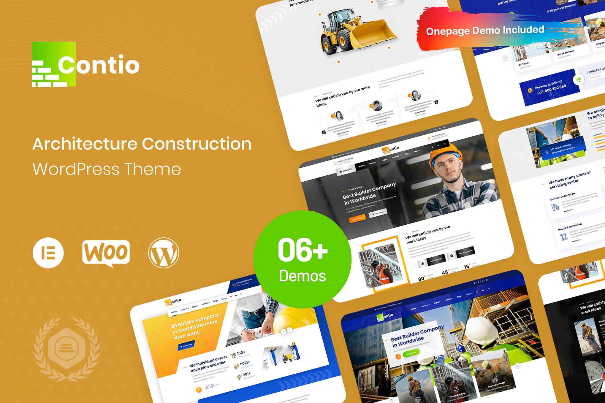Download Contio - Construction WordPress Theme GPL WordPress Plugin