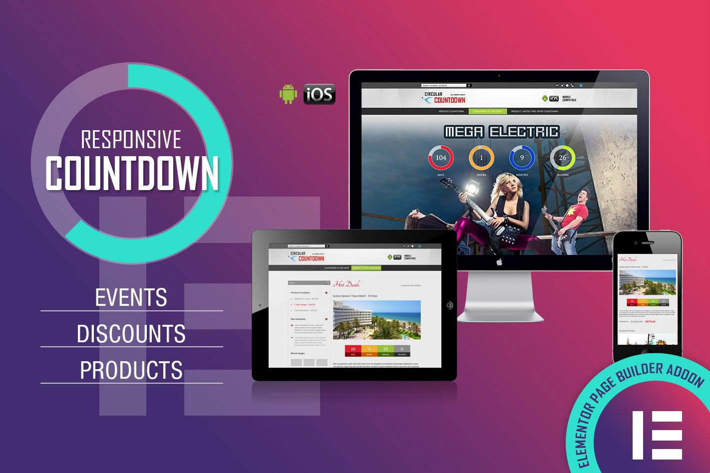 Download CountDown PRO - Events/Products - Elementor Widget