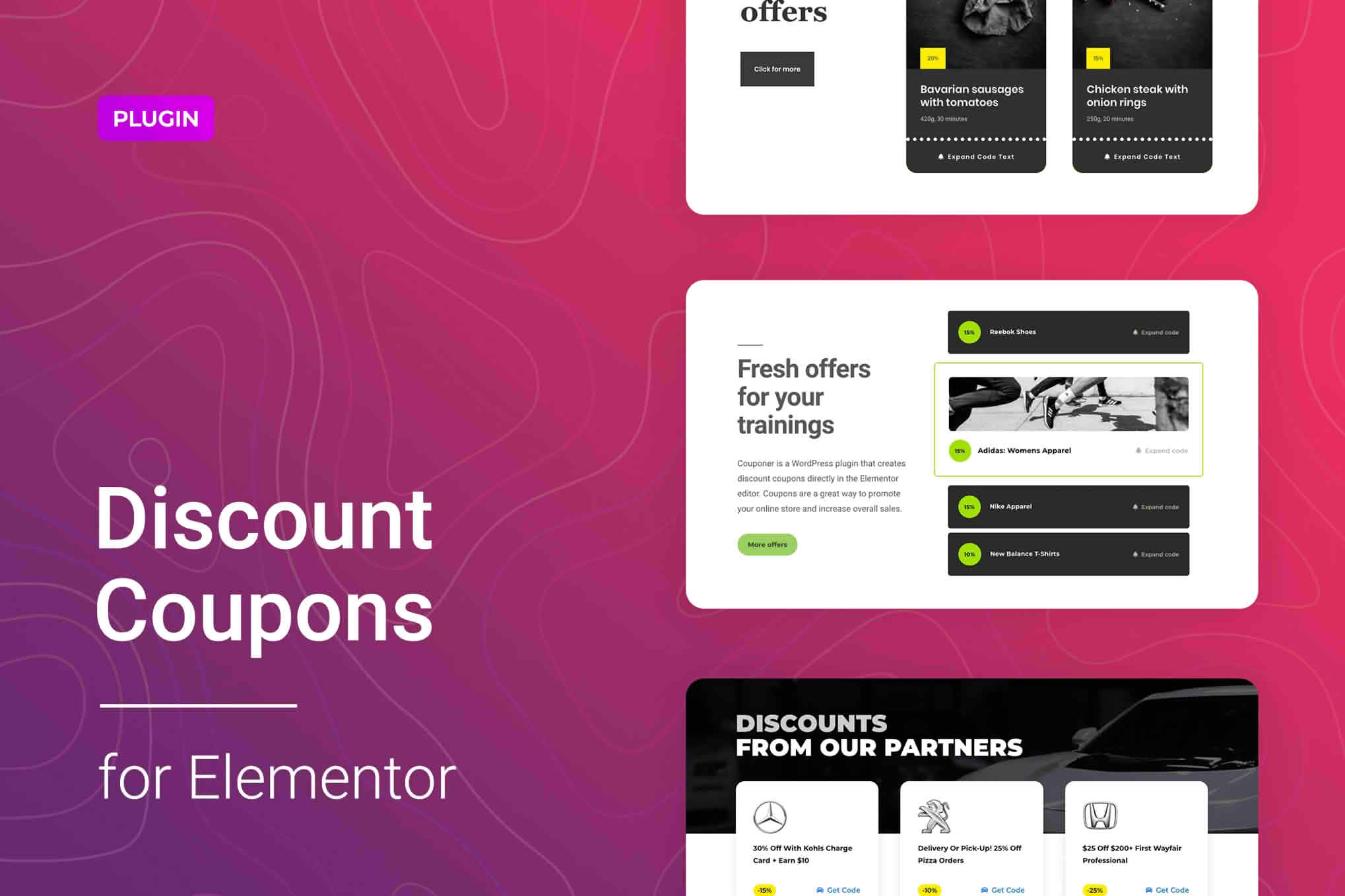 Download Discount Coupons for Elementor
