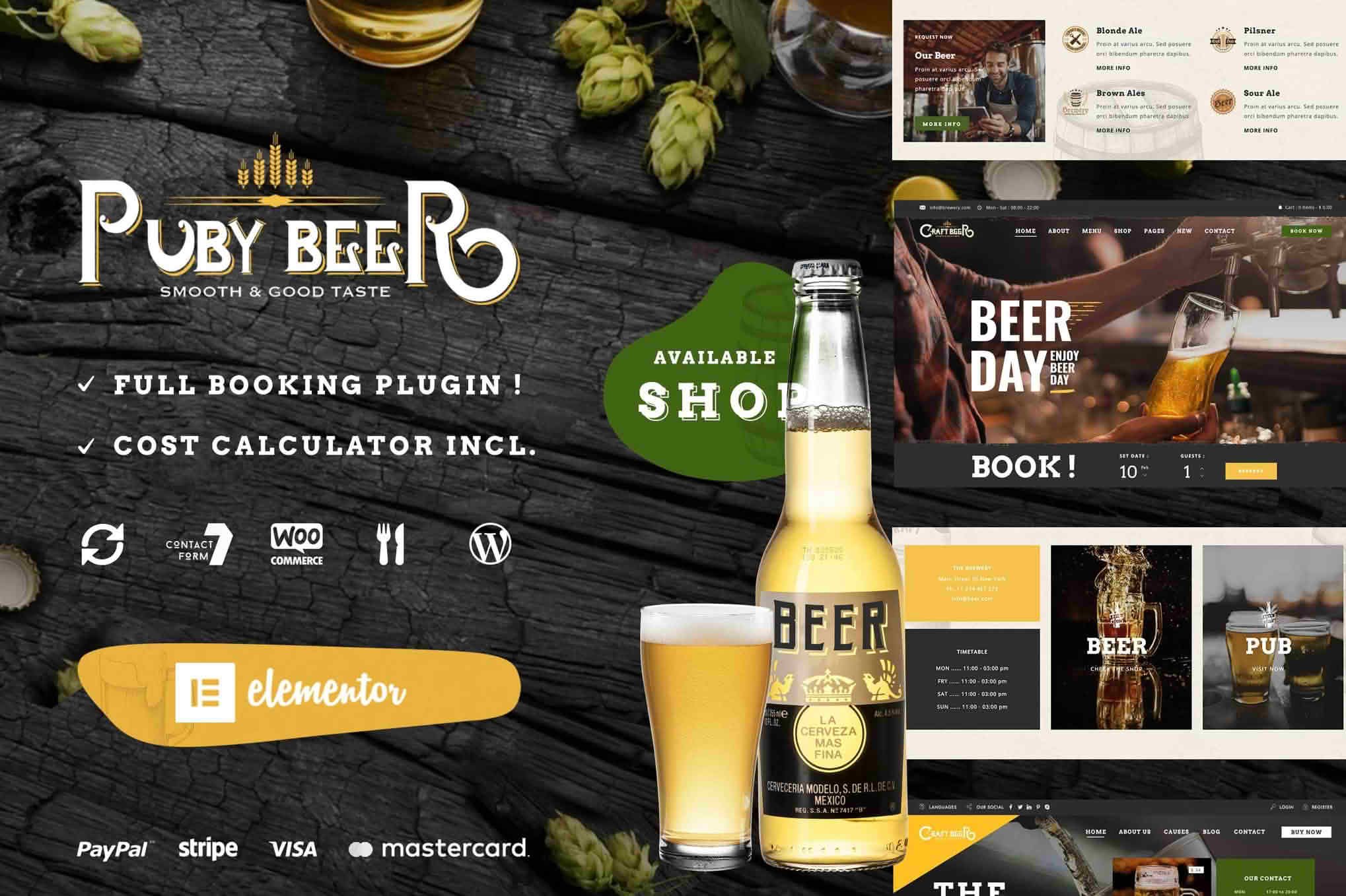 Download Craft Beer - Brewery & Pub WordPress Theme GPL WordPress Plugin