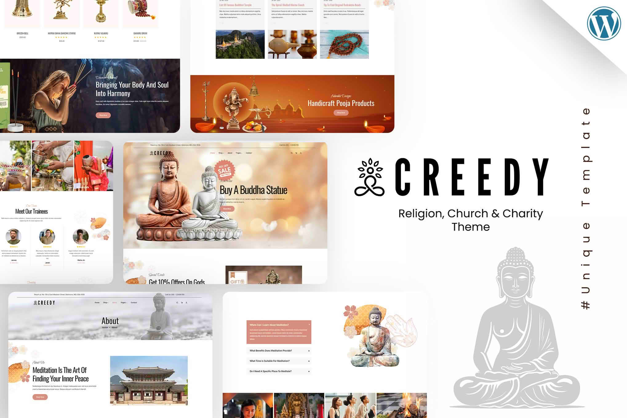 Download Creedy - Religion WordPress Theme GPL WordPress Plugin