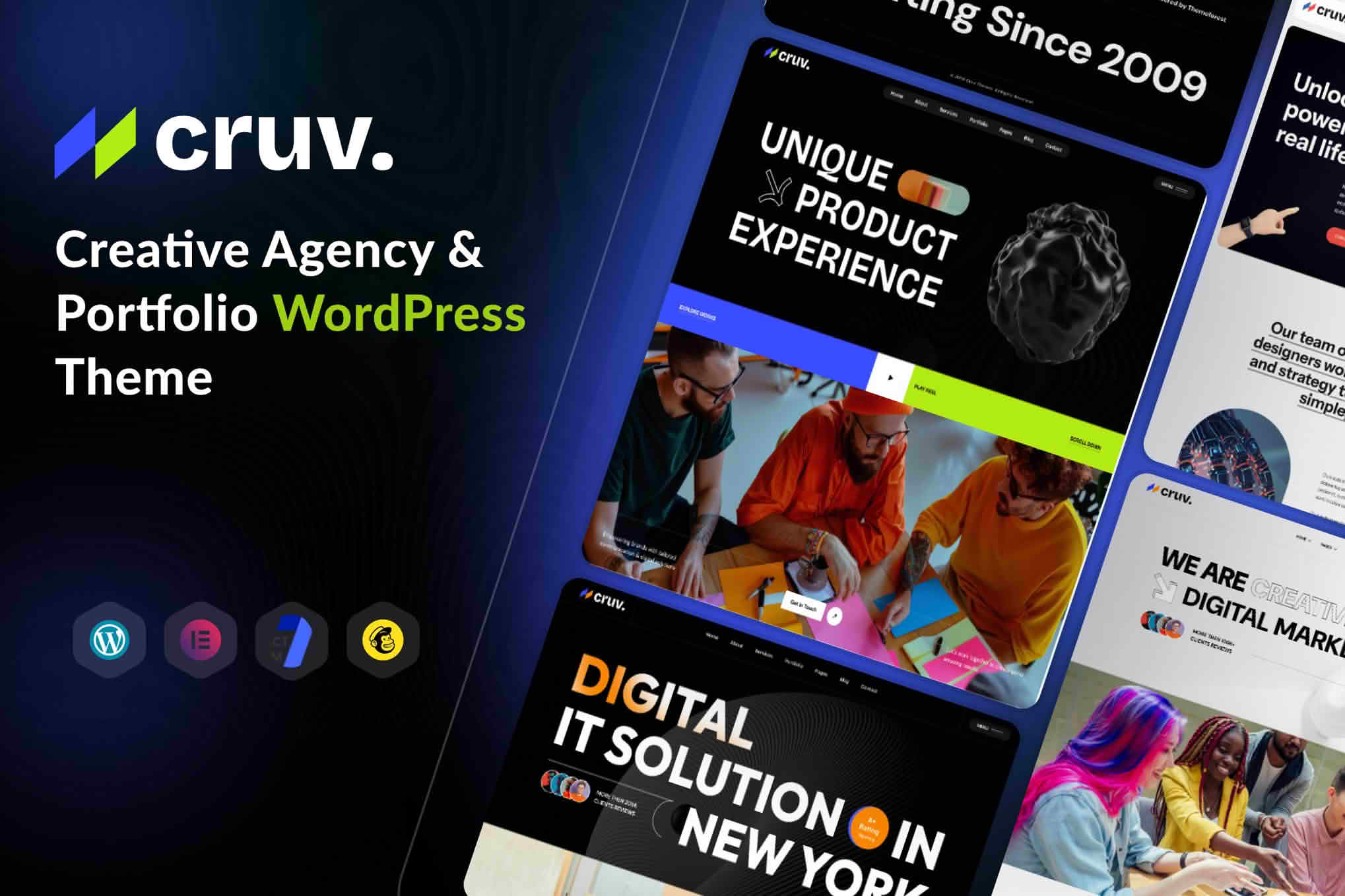 Cruv - Creative Agency & Portfolio WordPress Theme