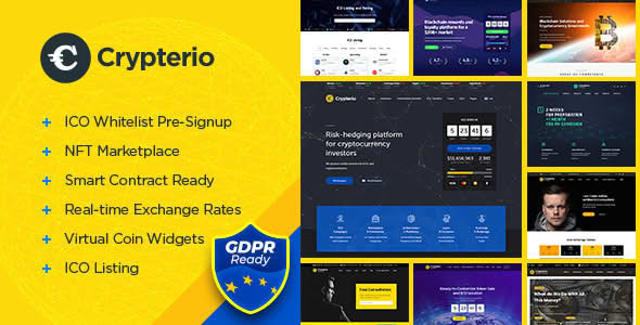 Download Crypterio - Cryptocurrency WordPress Theme GPL WordPress Plugin