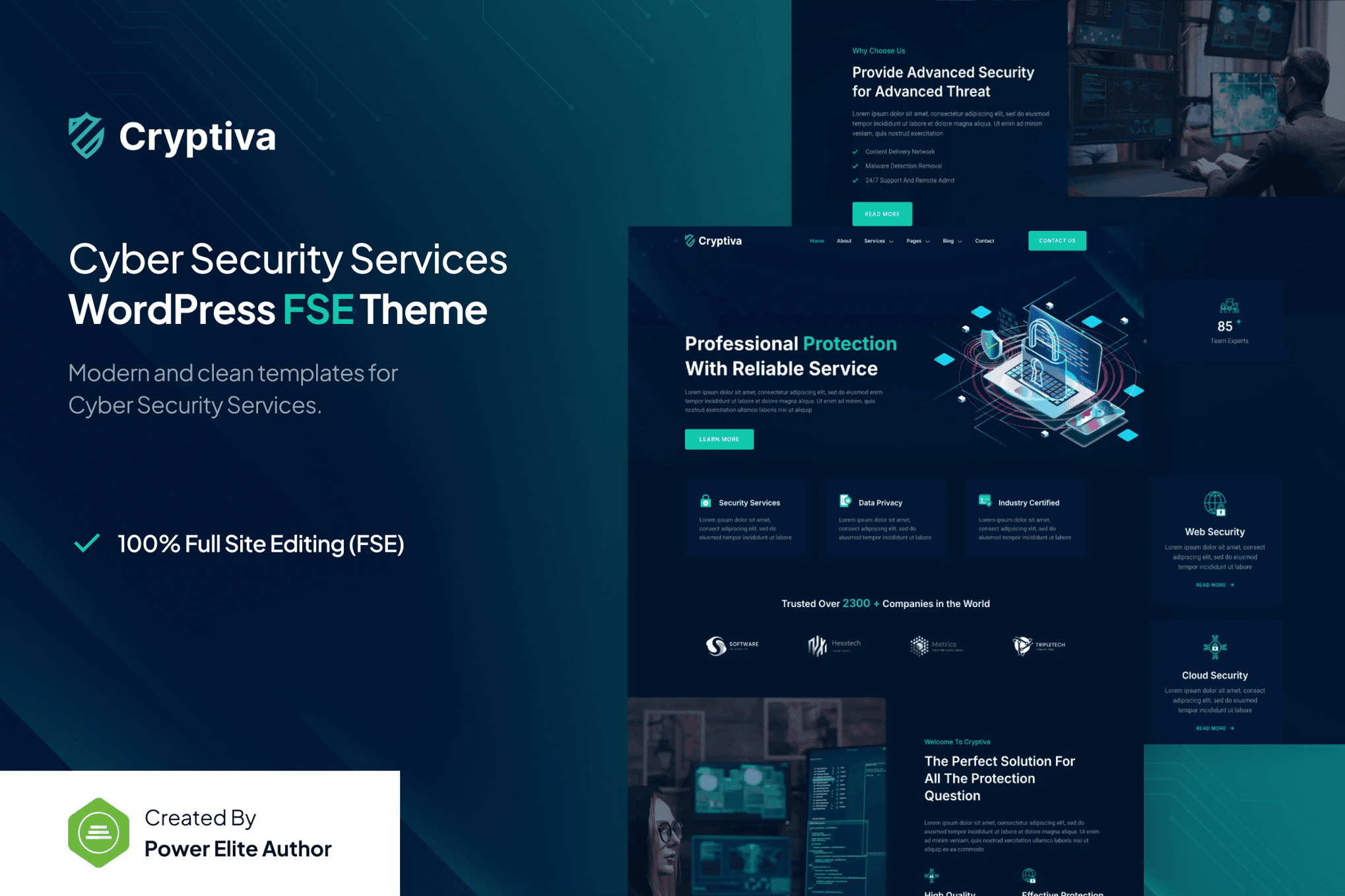 Download Cryptiva - Cyber Security Services FSE WordPress Theme GPL WordPress Plugin