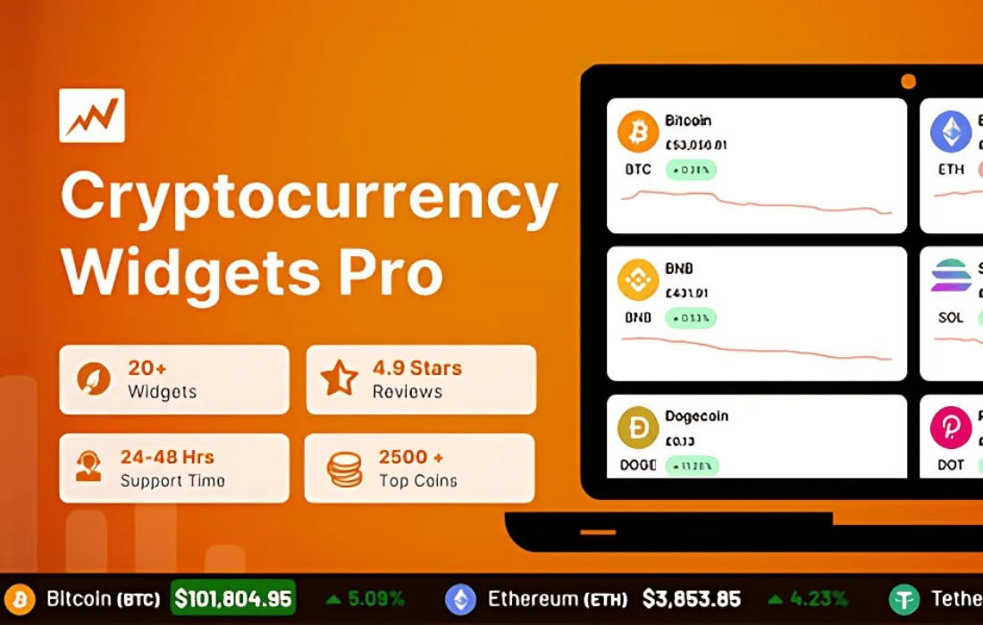 Download Cryptocurrency Widgets Pro