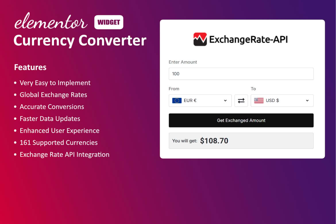 Download Currency Converter Widget for Elementor
